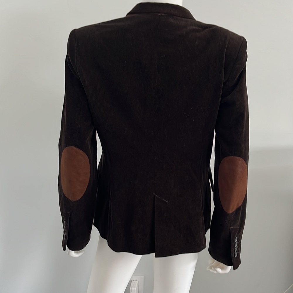 Zara Brown Blazer with Tan Elbow Patches
